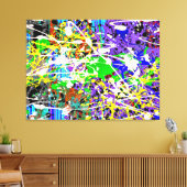 SPLTR DE MUNDO_04 - Actie Schilderen - Canvas Prin Afdruk (Insitu (Woonkamer))