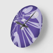 SPNP_8" Arrondi Acrylique Horloge murale (Angle)