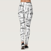 SPNP_ Text printed leggings (Dos)