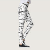 SPNP_ Text printed leggings (Droite)