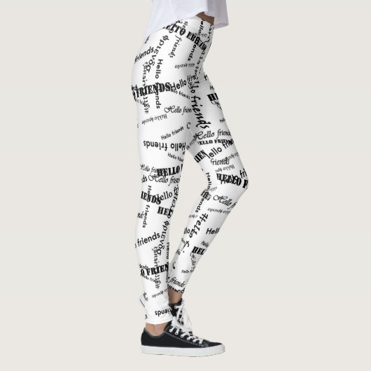 SPNP_ Text printed leggings (Droite)