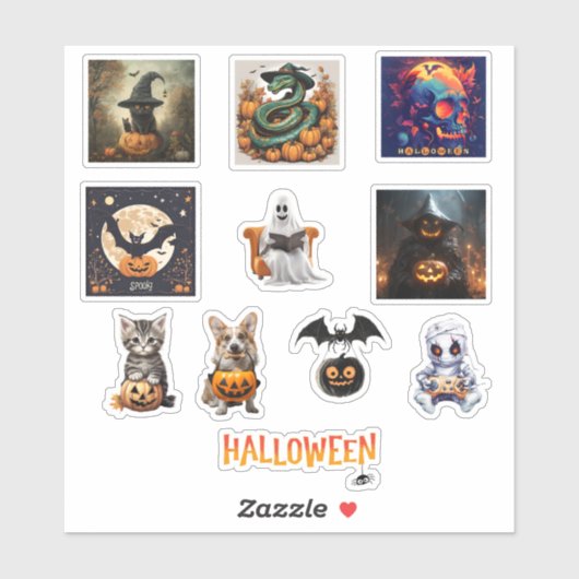 "Spock Up Your Space avec Sticker Halloween person (Feuille)