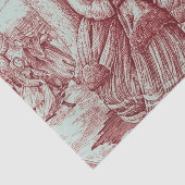 Spode Beperkte Oud-Kerstbeeld Tissuepapier (Detail)