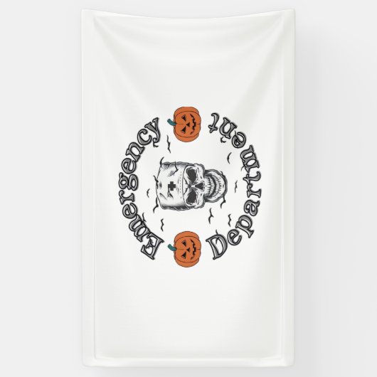 Spoedeisende hulp Afdeling Kamer Er Verpleegkundig Spandoek (Verticaal)