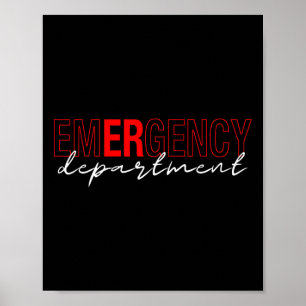 Spoedeisende hulp ER RN Verpleegkundige Afdeling G Poster