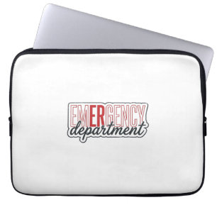 Spoedeisende Hulp Typografie Shirt Ontwerp_1 Laptop Sleeve