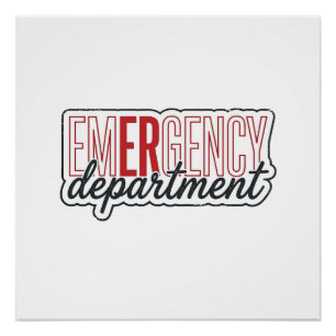Spoedeisende Hulp Typografie T-shirt ontwerp_1 Perfect Poster