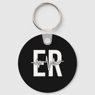 Spoedeisende hulp Verpleegkundige Front + Back Eme Sleutelhanger