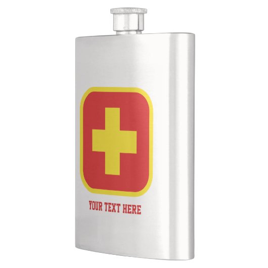 Spoedfles met aangepaste Drink Heupfles (Links)