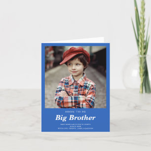 Spoedig om Big Brother's foto Zwangerschap Blauw Aankondiging