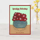 Spoedige beterskap kaart (Gele Bloem)