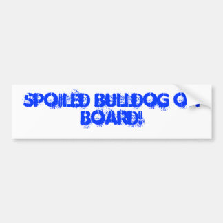 Spoedige Bulldog aan boord! Bumpersticker