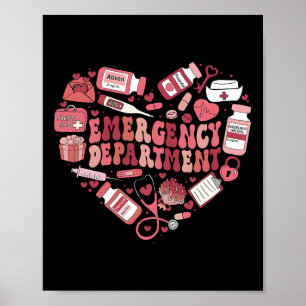 Spoedopvang Verpleegster Valentijnsdag Cadeaus Poster