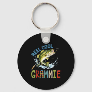 Spoel cool grammie vissen grammie verjaardag vinta sleutelhanger