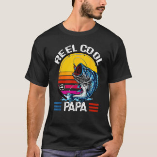 Spoel Cool Papa Vaderdag Visliefhebber Mannen Vade T-shirt