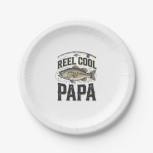Spoel Cool Papa Vintage Visserij Vector Design_1 Papieren Bordje