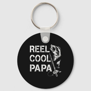 Spoel Cool Papa Visser Vader Cadeaus Vaderdag Vis Sleutelhanger