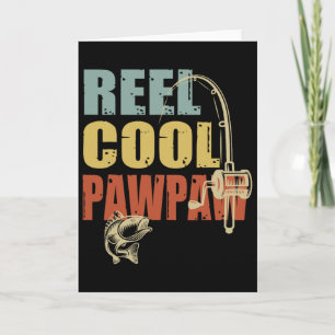 Spoel Cool Pawpaw Grappige Visser Vintage Vissen D Kaart