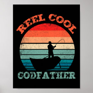Spoel Coole Peetvader Vissen Grappig Vintage Retro Poster