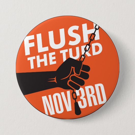 Spoel de T** Button (Voorkant)