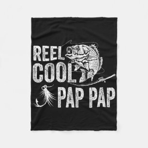 Spoel koele Pap Pap vissen vadersdag cadeaus Fleece Deken