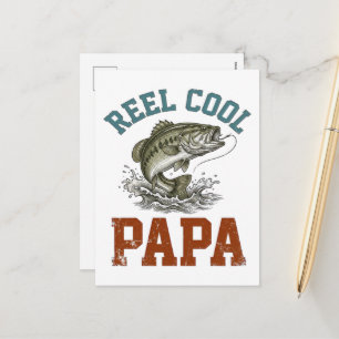 Spoel Koele Papa Vissen Vaderdag Feestdagenkaart