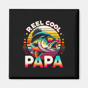 Spoel Koele Papa Visser Visvangst Papa Vaderdag Magneet
