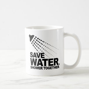 SPOEL WATER. DOE SAMEN EEN Douche. Koffiemok