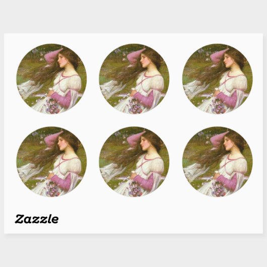 Spoelbloemen Ronde Sticker (Vel)