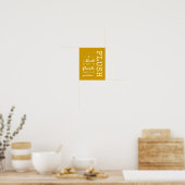 Spoelen | Bathroom Rules Poster Art Print 8x10 (Keuken)