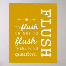 Spoelen | Bathroom Rules Poster Art Print 8x10
