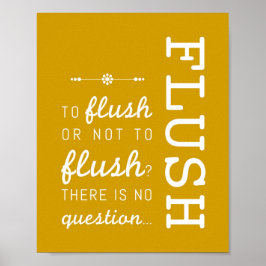 Spoelen | Bathroom Rules Poster Art Print 8x10