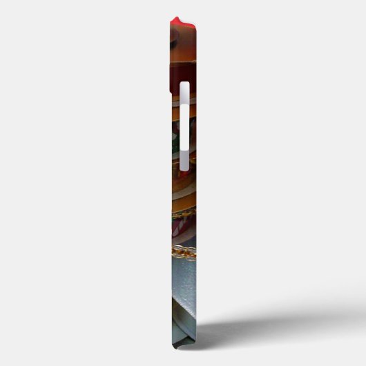 Spoelen van kerstfeestdagen, rood en goud Case-Mate iPhone case (Achterkant / Links)