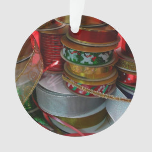 Spoelen van kerstfeestdagen, rood en goud ornament