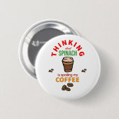 Spoelen van mijn koffie ronde button 5,7 cm (Voorkant /achterkant)