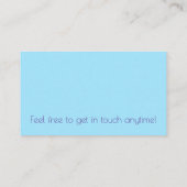 Spoelen Visitekaartje (Achterkant)