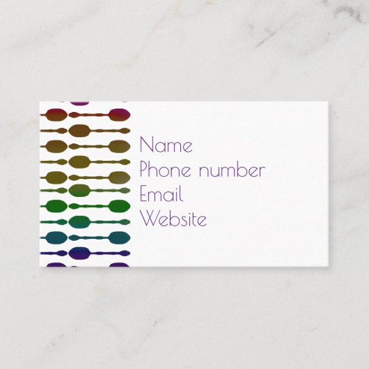 Spoelen Visitekaartje (Voorkant)