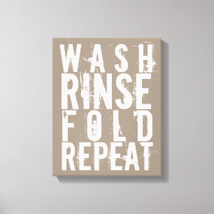 Spoelstop Vet Wand Wanddecor waskamer Canvas Afdruk