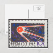 Spoetnik 1 5de Jubileum 1962 Briefkaart (Voorkant / Achterkant)