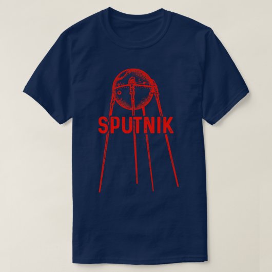 Spoetnik 1 Satelliet Sovjet-Unie 1957 3 T-shirt (Design voorkant)