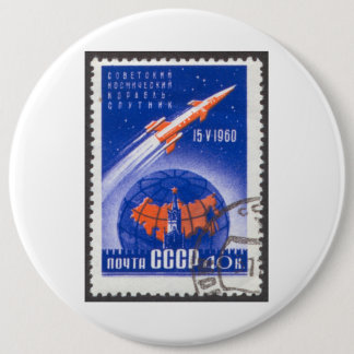 Spoetnik 4 mei 1960 ronde button 6,0 cm