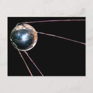 Spoetnik: De eerste kunstmatige satelliet in de ru Briefkaart