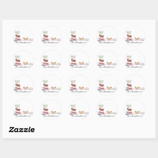 Spoful of Macarons stickers (Feuille)