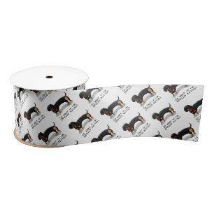 Spoiled Rotten Dachshund (S zwart & tan) Cute dog Lint