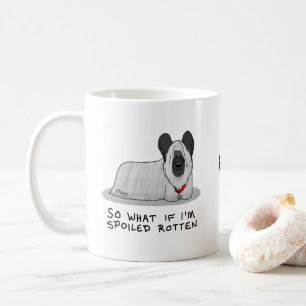 Spoiled Rotten Skye Terrier Dog (zilver) Cute Fun Koffiemok