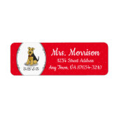 Spoiled Rotten Welsh Terrier Dog - Cute Etiket (Voorkant)