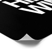 Spoiler Alert Hillary Wins - Poster Citaat - wit - (Hoek)