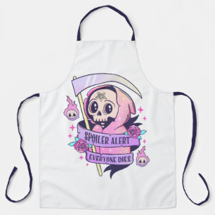 Spoiler Alert Iedereen Sterft Schattige Roze Hallo Schort
