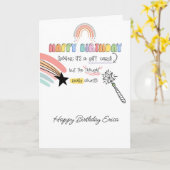 Spoiler Grappige cadeaubon Verjaardag Cadeau Kaart (Gele Bloem)