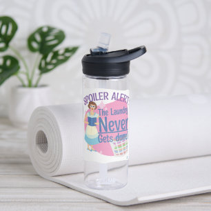 Spoiler heeft nooit wasgoed gelezen huisvrouw waterfles